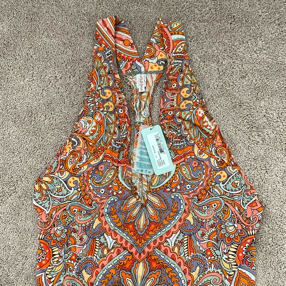 Luli Fama Andaluz T Back Mini Dress Size L - Picture 4 of 12